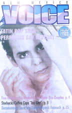 Jade Esteban Estrada on the cover of the New Mexico Voice