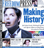 Jade Esteban Estrada on the cover of the Church Street Freedom Press