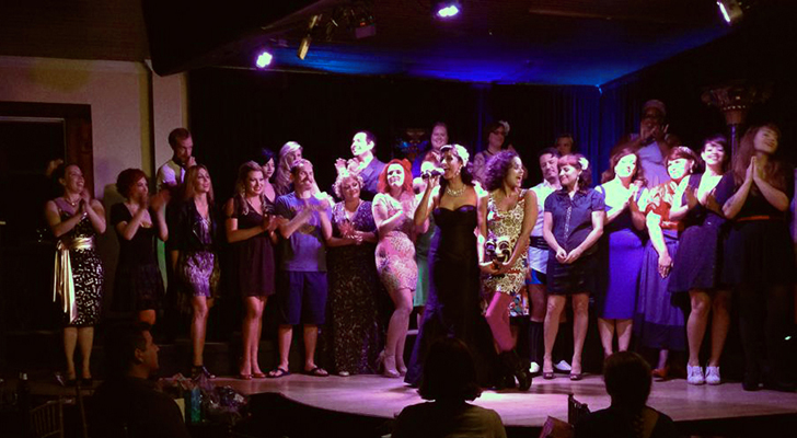 Jade Esteban Estrada at the Austin Academy of Burlesque Fall Showcase in Austin Jade Esteban Estrada at the Austin Academy of Burlesque Fall Showcase in Austin