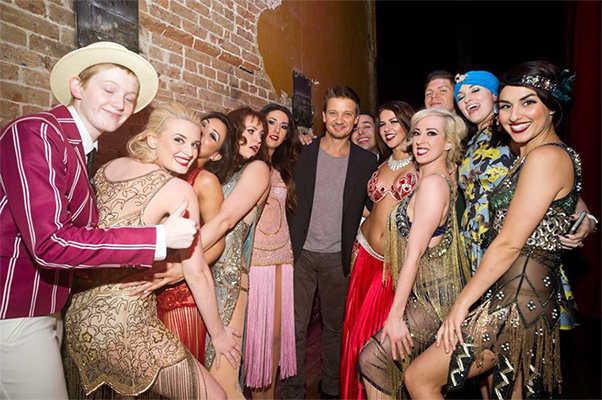 Jeremy Renner, Jade Esteban Estrada and the Moonlight Dolls in Houston Jeremy Renner, Jade Esteban Estrada and the Moonlight Dolls in Houston
