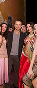 Jeremy Renner, Jade Esteban Estrada and The Moonlight Dolls in Houston.