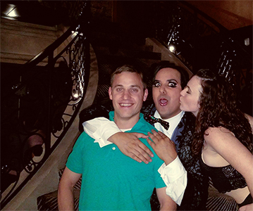 Jade Esteban Estrada w/ fans at Prohibition Supperclub in Houston, Texas