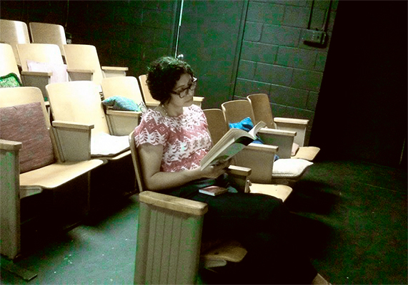 Filmmaker Veronica Rodriguez in Jade Esteban Estrada's Memorize Like an Elephant Memorization Workshop in San Antonio Filmmaker Veronica Rodriguez in Jade Esteban Estrada's Memorize Like an Elephant Memorization Workshop in San Antonio